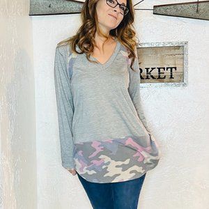 Lavender Camo LS